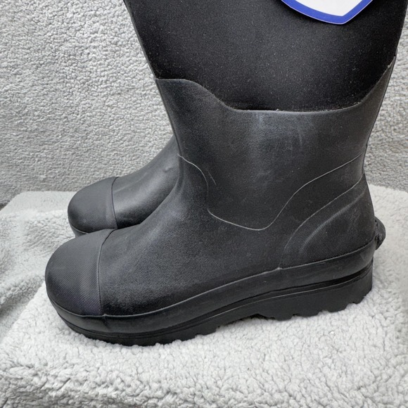 Hisea Boots Mens Size 13 Black Neoprene Waterproof Rubber Rain Work Outdoor - Picture 6 of 15